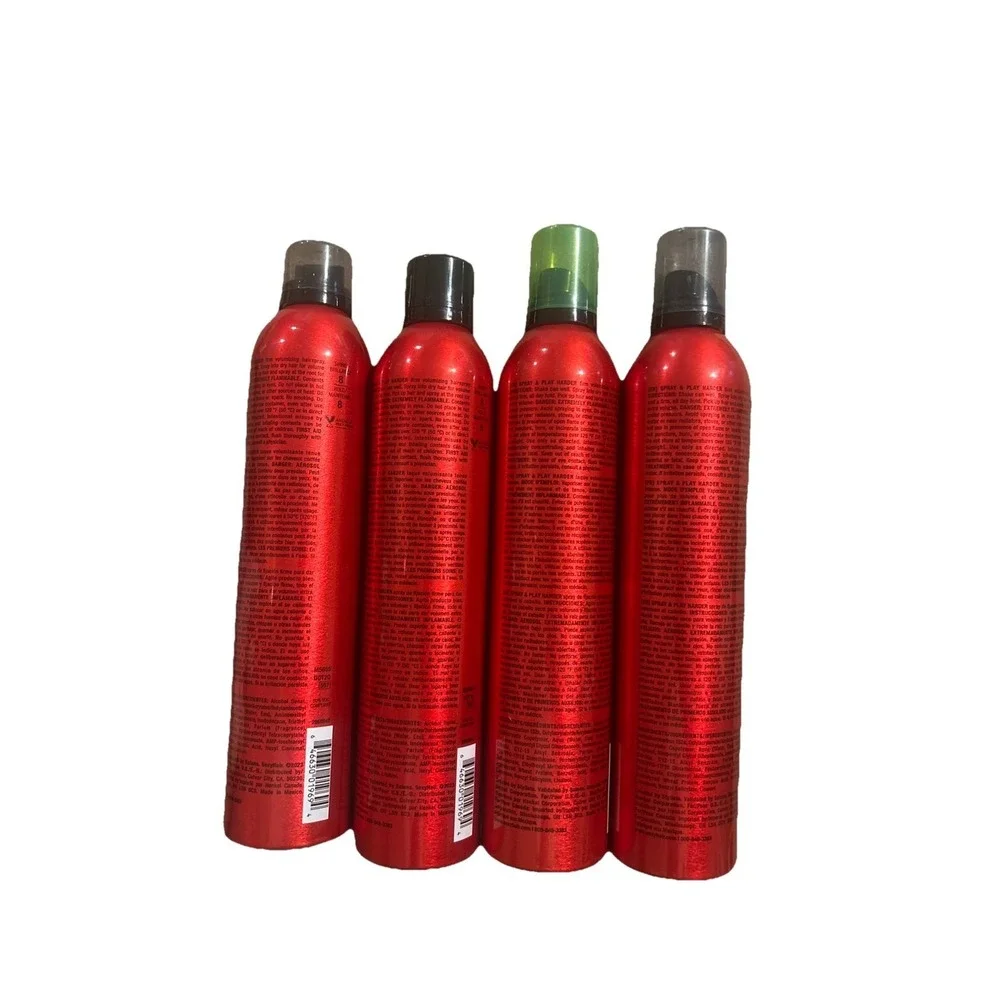 4PK Sexy Hair Big Spray & Play Harder Volumizing Hair Spray ~ 10 OZ EACH ~